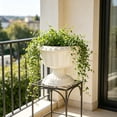 thumbnail image 3 of Garden Decorative Planter with Base Tray, Plastic, 11.81x9.84x8.46 in, Vintage Style, 3 of 6