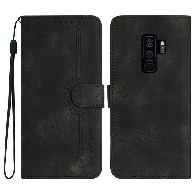 Compatible with Samsung Galaxy S9 Plus Case Premium PU Leather Wallet with Built-in Magnet Cover