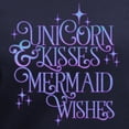 thumbnail image 3 of CafePress - UNICORN KISSES And MERMAID WISHES T Shirt - Women's V-Neck Dark T-Shirt, 3 of 4