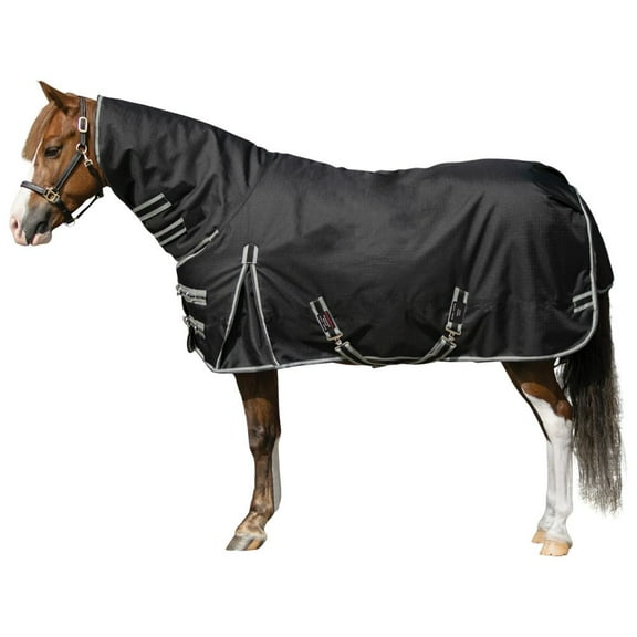 STORM SHIELD Classic II Medium Attached Neck Pony Turnout Blanket | Black | 52
