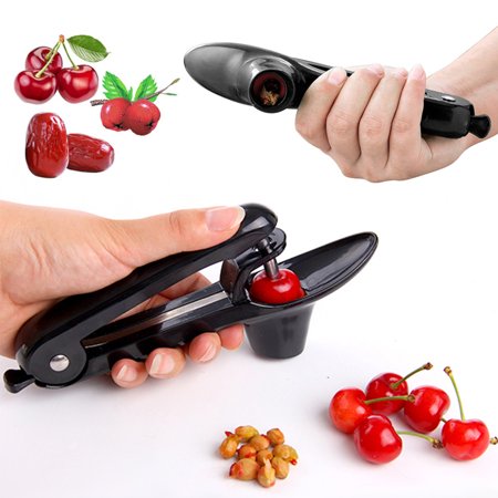 

Cherry Pitter Tool Olive Jujube Pitter Tool Black Seed Remover with Stainless Rod and Food Grade Soft Silicone Holder