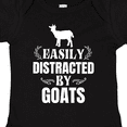 thumbnail image 4 of Inktastic Easily Distracted by Goats Boys or Girls Baby Bodysuit, 4 of 5