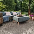 thumbnail image 3 of Safavieh Courtyard Jolyon Bordered Indoor/Outdoor Area Rug, Black/Beige, 5'3" x 7'7", 3 of 8