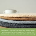 thumbnail image 4 of 1pcs Cotton Thread Weave 4.3in Round Placemats Hot Mats Spoon Rest for Cooking Baking, 4 of 9