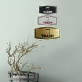 thumbnail image 5 of Fancy Trash Sign (Black /Gold) - Small, 5 of 5