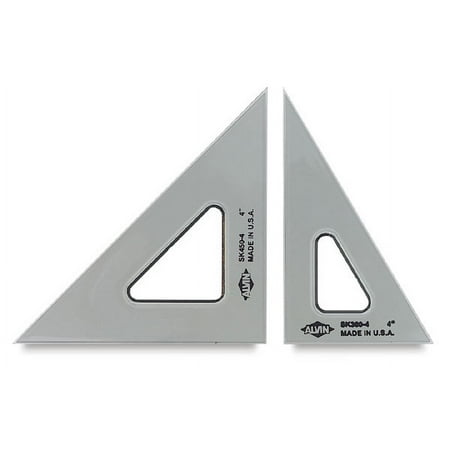 Alvin 4" Smoke-Tint Triangle 45°/90°