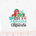 thumbnail image 4 of Inktastic Have a Mermaid Christmas with Crab and Seashell Girls Toddler Dress, 4 of 5