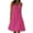Hot Pink, variant on Summer Savings Sundresses for Women, Womens Summer Round Neck Print Sleeveless Beach Dress Sky Blue S