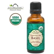 US Organic Basil Essential Oil, 100% Pure USDA Certified Organic, 30 ml