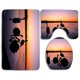 thumbnail image 1 of Juego de alfombras de baño ABPHQTO de 3 piezas con Cisnes, 1 of 2