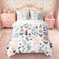 thumbnail image 3 of Manfei Cartoon Alpaca 7-Piece Twin Bedding,Spring Garden Bedding Comforter Set,Reversible, 3 of 6