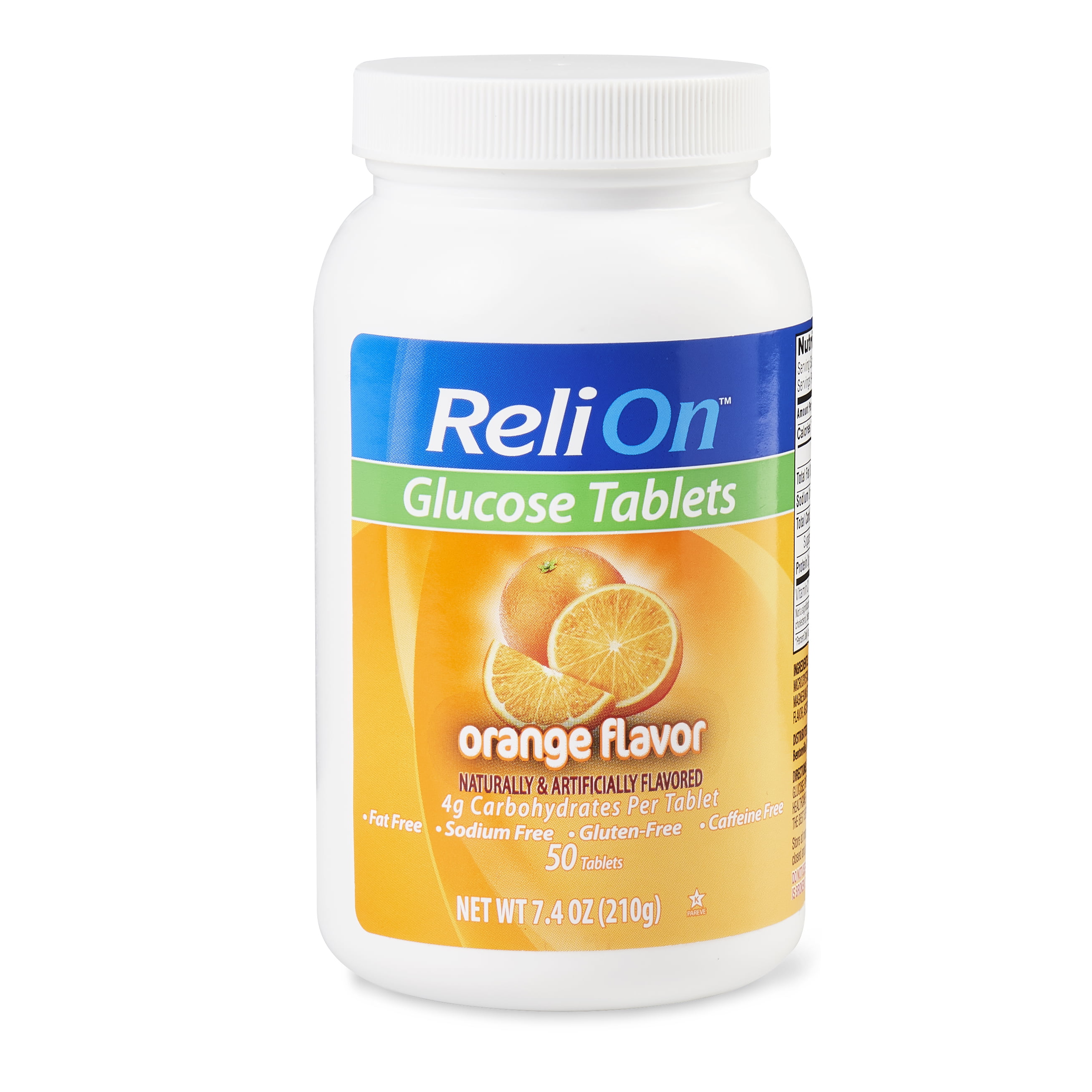 ReliOn Orange Glucose Tabs, 50 Ct - Walmart.com.