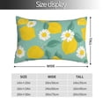 thumbnail image 2 of Fotbe Lemons Chamomile Flowers And Leaves Funda de Almohada Decorativa Estilo Occidental, Lujo en Algodón, Fundas para Almohadas King, Cojín Estampado para Decoración del Hogar-20"x30", 2 of 6