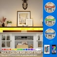thumbnail image 4 of Dextrus Farmhouse LED TV Stand w/Outlets for TVs up to 70'', Wood TV Media Console Entertainment Center for Living Room, White, 4 of 8
