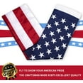 thumbnail image 5 of American Flag 2.5x4 ft Outdoor, Heavy Duty 210D Small Nylon US Flag, Strongest Longest Lasting with Embroidered Stars/Sewn Stripes/Brass Grommets, 5 of 6