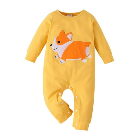 

Honeeladyy Sales Toddler Baby Boys Girls Jumpsuit Suits Autumn Winter Newborns Unisex Cute Animal Overalls Kids O-neck Romper Homewears Sets