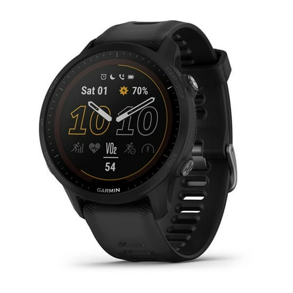 Garmin Forerunner 955 3.3 cm (1.3") MIP Digital 260 x 260 pixels Touchscreen Black Wi-Fi GPS (satellite)