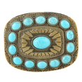 thumbnail image 2 of Hebilla De Cinturón De Turquesa Antiguo Vintage Accesorios De Jeans De Vaquero Occidental Sunnimix Hebilla de cinturón de vaquero vintage, 2 of 7