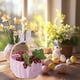 thumbnail image 5 of Fasiaou Eggs Easter Basket Stuffers Easter Decorations Easter Woven Bunny Basket Long Ears Bunny Storage Basket Tote Bag Easter Eggs Storage Basket Kids Gift Storage Tote Bag, 5 of 7