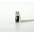 thumbnail image 5 of Natural Green Bi-colored Tourmaline Sterling Silver Necklace NT91, 5 of 9