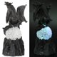thumbnail image 5 of Estatua de dragón de Halloween, escultura de animales de resina de escritorio con bola iluminada, 5 of 5