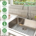 thumbnail image 2 of Vensio -Large Silicone Sink Protectors for Kitchen Bottom 26x14 Inch, Heat Resistant Non-Slip Sink Mat and Dish Drying Pad, Flexible Sink Grid for Stainless Steel Sinks, 2 of 9