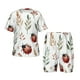 thumbnail image 1 of Balery Watercolor Ladybug Conjunto de Pijama Infantil de Manga Corta con Estampado – Ropa de Dormir de Algodón Suave-X-Large, 1 of 6