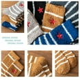 thumbnail image 7 of Mens Fuzzy Socks 5 Pairs Cozy Slipper Fluffy Socks Winter Warm Soft Cabin Stocking Comfy Sleep Fleece Socks, 7 of 7