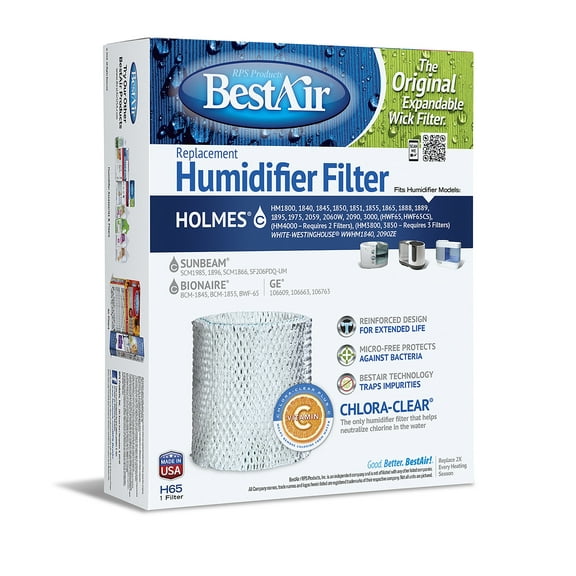 BestAir Extended Life Humidi-Wick H65 Humidifier Wick Filter H65-PDQ-4 H65-PDQ-4 501425