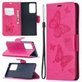 thumbnail image 2 of Dteck Case For Samsung Galaxy Note 20 Ultra Premium PU Leather Flip Wallet Case Embossed Full Body Protection Flip Stand Card Holder Magnetic Cover , red, 2 of 6