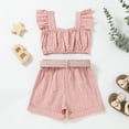 thumbnail image 3 of SONGGE Summer Toddler Girls Sleeveless O-Neck Vest Tops And Striped Skirt Outfit Sets Cartoon Soft Clothing Sets, 3 of 8