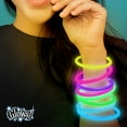 thumbnail image 6 of (2 pack) Multicolor Glow Bracelets, 8", 8 Count, by Way To Celebrate, 6 of 6