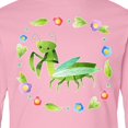 thumbnail image 4 of Inktastic Praying Mantis with Flowers and Leaves Long Sleeve Youth T-Shirt, 4 of 5