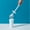 White, variant on Season Clearance Cyence Simple and Elegant Toilet Brush Set Bathroom Cleaning Brush Toilet No Dead Angle Brush Long Handle Soft Bristle Toilet Cleaning Brush, Blue