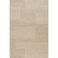 thumbnail image 6 of nuLOOM Dorene Contemporary High-Low Striped Wool Area Rug, 6' x 9', Beige, 6 of 9