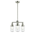thumbnail image 5 of Innovations Lighting 207 Dover Dover 3 Light 17" Wide Chandelier - Nickel, 5 of 7