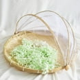 thumbnail image 3 of 1pc Hand-Woven Food Serving Tent Basket Fruit Vegetable Bread Cover Storage Container Dust-Proof Picnic Mesh Net Cover 35*18cm, 3 of 9