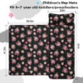 thumbnail image 5 of Pioneer Flower Floral Print Pattern Teens Toddler Nap Mat with Pillow, Sleeping Mat Bag for Preschool Daycare 51"x22", 5 of 6