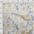 thumbnail image 3 of oneOone Cotton Cambric Light Brown Fabric Florals Craft Projects Decor Fabric Printed By The Yard 42 Inch Wide, 3 of 4
