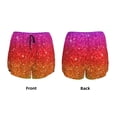 thumbnail image 5 of Picia Rainbow Glitter Pattern Women's 2 in 1 Athletic Running Shorts High Waisted Workout Casual Gym Sweat Shorts with Comfy Liner Zipper Pockets-Large, 5 of 9