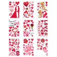 thumbnail image 1 of Romántico de San Valentín Ventana se aferra Amor Cartas Pasteles Ects Suministros para fiestas Calcomanías para Adornos Yuyangstore pegatinas de pared, 1 of 8