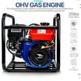 thumbnail image 2 of AlphaWorks Portable Water Pump - 7HP Gas Engine 196CC Max Flow 132GPM, 2 of 7
