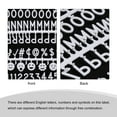 thumbnail image 4 of Letras, números y símbolos de tablero de letras de fieltro Uxcell de 3/4 pulgadas, tablero de mensajes intercambiable, blanco, 4 of 6