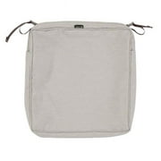Classic Accessories  Montlake Fadesafe Square Seat Cushion Cover - Heather Grey - 19 x 19 x 3 in.