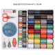 thumbnail image 5 of Wosthever Juego de hilos de coser, 64 colores, bricolaje, cuerda de tejer, hilo artesanal tejido, Kit de herramientas de costura, caja de agujas, Color Type2 NO2 Wosthever JJ2477-00, 5 of 6