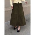 thumbnail image 2 of Womens Midi Skirt A Line High Waist Flowy Elegant Vintage Skirt, 2 of 5