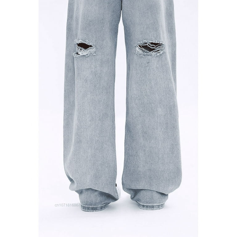 Sanrio Hello Kitty Embroidered Pattern Baggy Jeans Women's Sanrio Hello Kitty Embroidered Pattern Baggy Jeans Women's