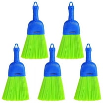 5 Pcs Whisk Broom -Fiber Handheld Brush Hand Broom Outdoor Broom Car Broom with Hang Hole for Cleaning Indoor