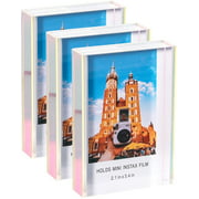 Instax Mini Frames 2x3 Masqudo Polaroid Picture Frame Clear Cute Photo Frames for Tabletop Desktop Freestanding Sliding