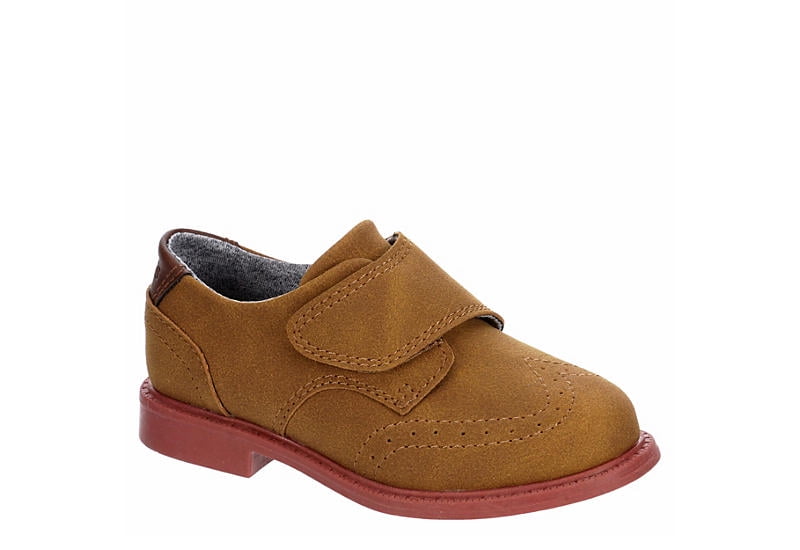 Boys Smart Formal Shoes Brown Textile Suede Wedding Infant Junior Age Size 